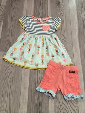Matilda Jane Hopscotch Tunic + Shorts Size 4T
